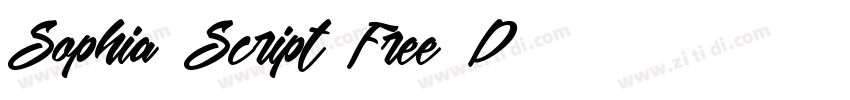 Sophia Script Free D字体转换